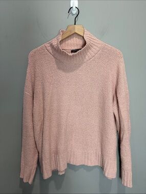 Eileen Fisher Peruvian‎ Organic Cotton Boucle Turtleneck Box-Top Size medium